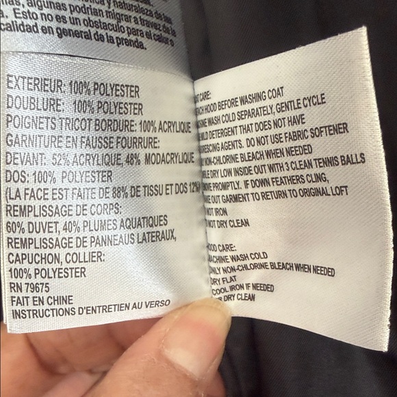 Michael Kors Black Puffer Jacket with Faux Fur Trim - Picture 11 of 13